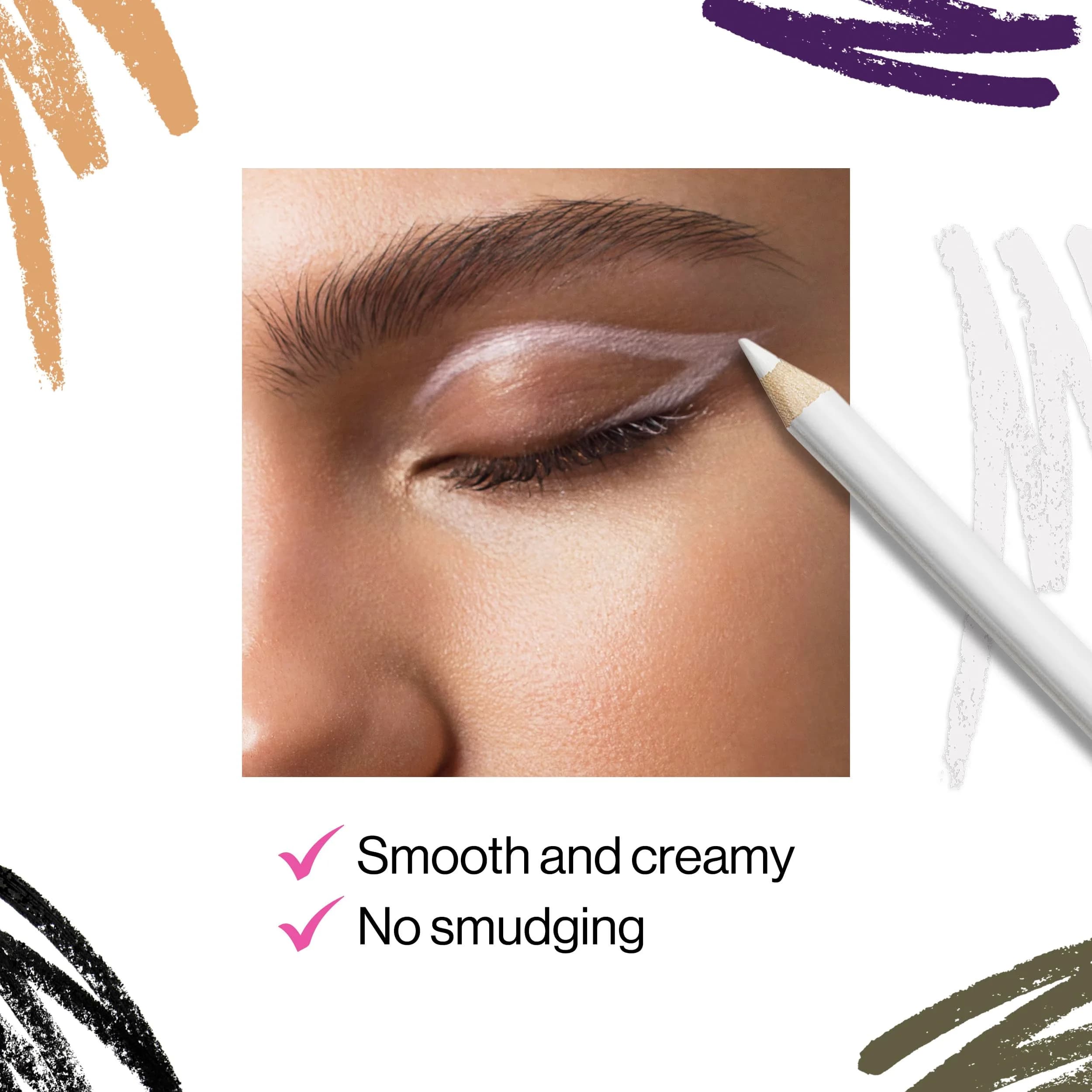 wet n wild Color Icon Kohl Eyeliner Pencil - You're Always White! | Smooth Creamy Application, Long-Wearing Matte Finish - view 3