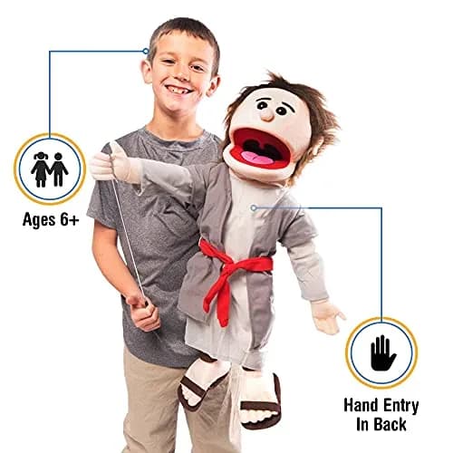Silly Puppets 25" Shepherd Bible Character Puppet | Full Body Christian Ministry Toy (25 inches) thumbnail 1
