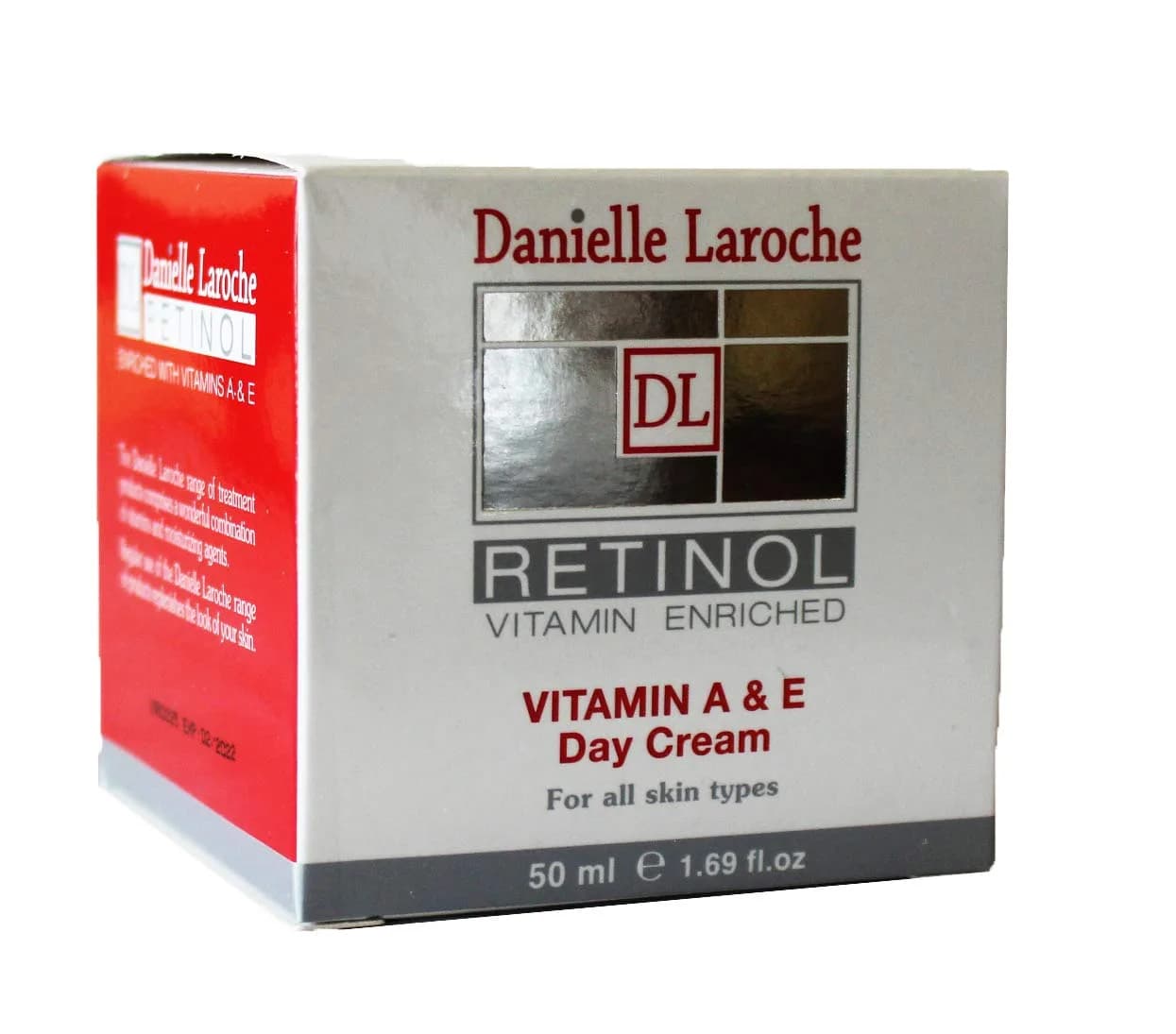 Danielle Laroche DL Retinol Vitamin Day Cream 1.69 Fl Oz | Hydrating, Anti Aging, All Skin Types — 1.69 Fl Oz
