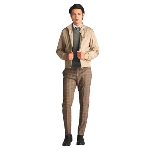 Members Only Classic Iconic Racer Jacket Khaki Large | Water-Resistant Slim Fit thumbnail 2