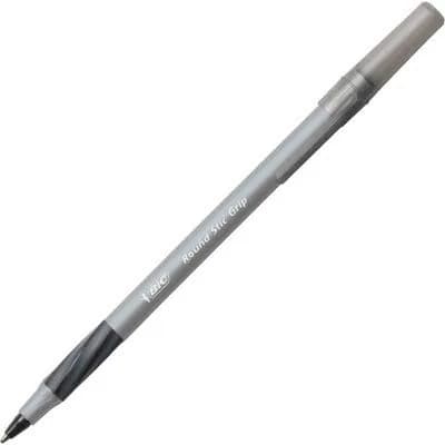 BIC Round Stic Grip Xtra Comfort Ballpoint Pens, Medium Point (1.2mm), Black, Soft Grip For Added Comfort And Control, 648 Count Total | Bulk Pack Writing Instrument thumbnail 5