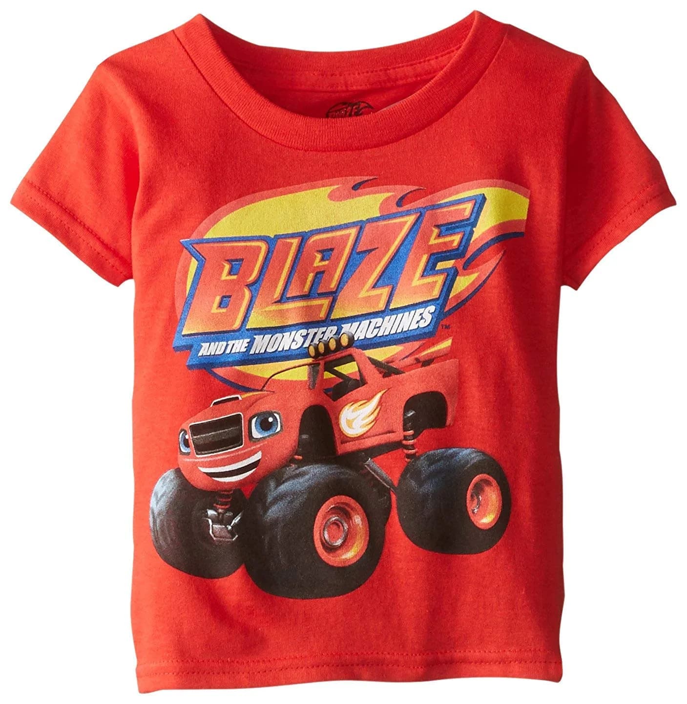 Nick Boys Blaze and the Monster Machines Short Sleeve Tee, Red, 3T US | Officially Licensed, Super Soft Cotton