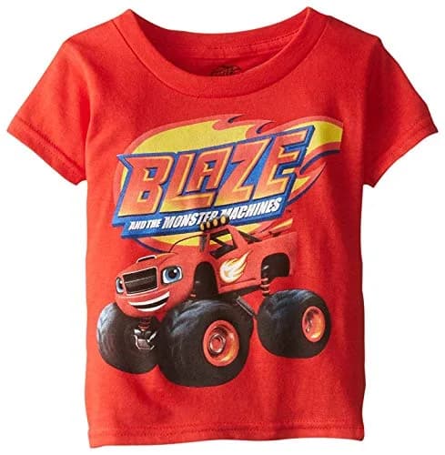 Nick Boys Blaze and the Monster Machines Short Sleeve Tee, Red, 3T US | Officially Licensed, Super Soft Cotton thumbnail 1