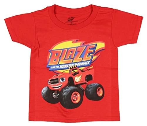 Nick Boys Blaze and the Monster Machines Short Sleeve Tee, Red, 3T US | Officially Licensed, Super Soft Cotton thumbnail 3