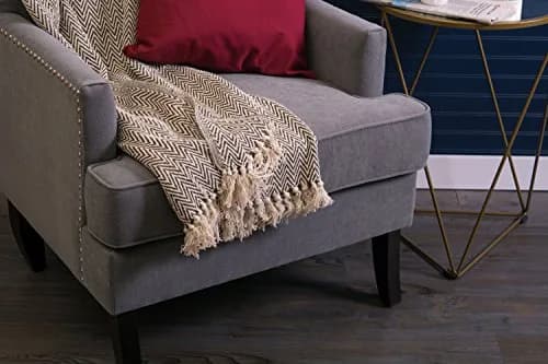 DII Chevron Throw Collection Handloomed Cotton 127x152 cm (50x60 in) | Cozy Accent for Indian Homes thumbnail 4