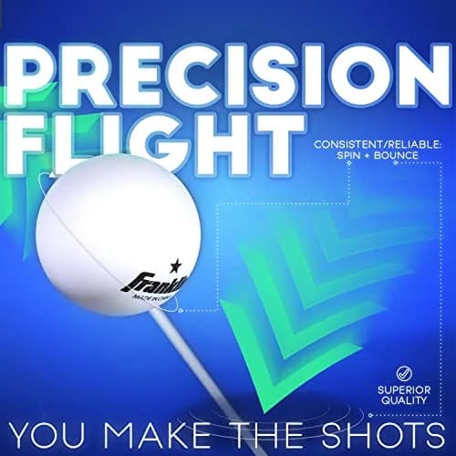 Franklin Sports 1 Star Table Tennis Balls 40mm (Pack of 12) | Consistent Bounce & Spin thumbnail 2