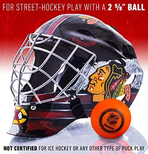 Franklin Sports GFM 1500 Chicago Blackhawks Youth Goalie Face Mask | 0.2 lb (0.09 kg) thumbnail 7