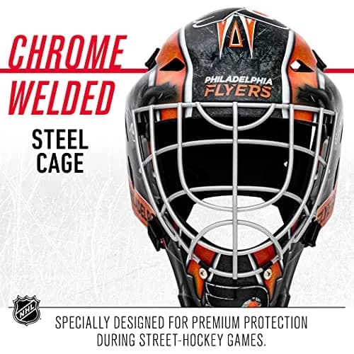 Franklin Sports GFM 1500 NHL Philadelphia Flyers Goalie Face Mask | Youth Street Hockey Protection thumbnail 6