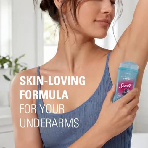 Secret Fresh Antiperspirant Deodorant for Women, 72hr Breathable Sweat & Odor Protection, Clear Gel, Refreshing Berry Scent, 5.2 oz (2.6 oz x 2) | PH Balancing Minerals thumbnail 7