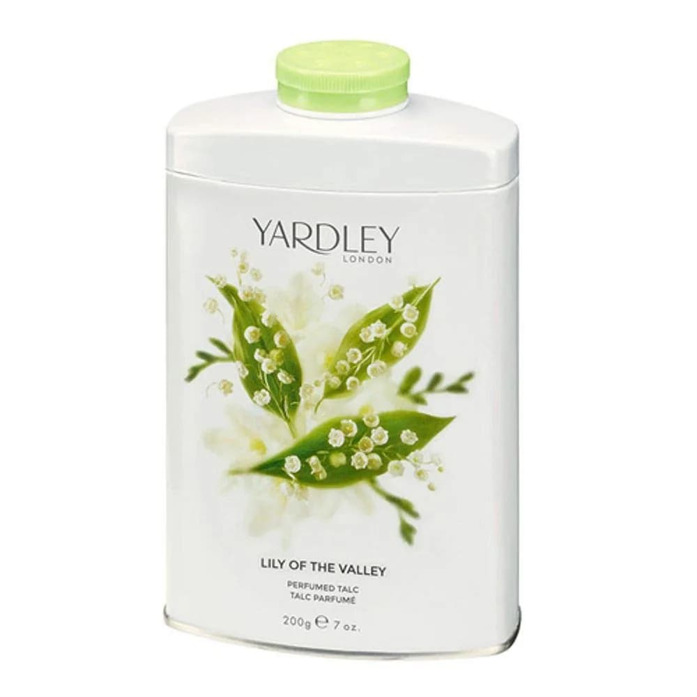 Yardley London Lily of the Valley Perfumed Talc 200g (7.05 oz) | Dermatologist Tested — 4.25 ounce