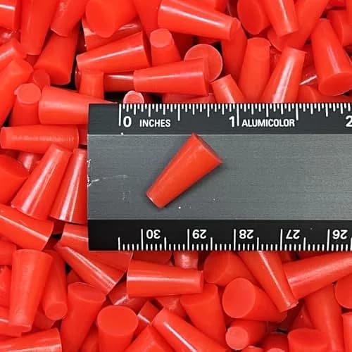 High Temp Masking Supply .187" x .343" Silicone Rubber Plugs | Reusable, Heat-Resistant, 50 Pack thumbnail 1