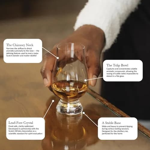 GLENCAIRN Whisky Glass, Set of 12 | Crystal Tapered Nosing Glass for Single Malts thumbnail 2