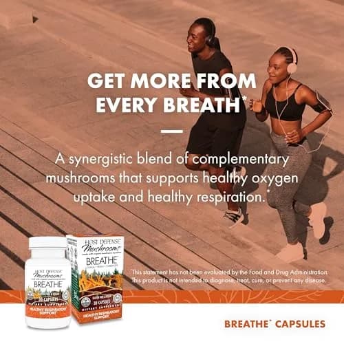 Host Defense Breathe Capsules, 30 Count | Supports Respiratory & Immune Health thumbnail 5