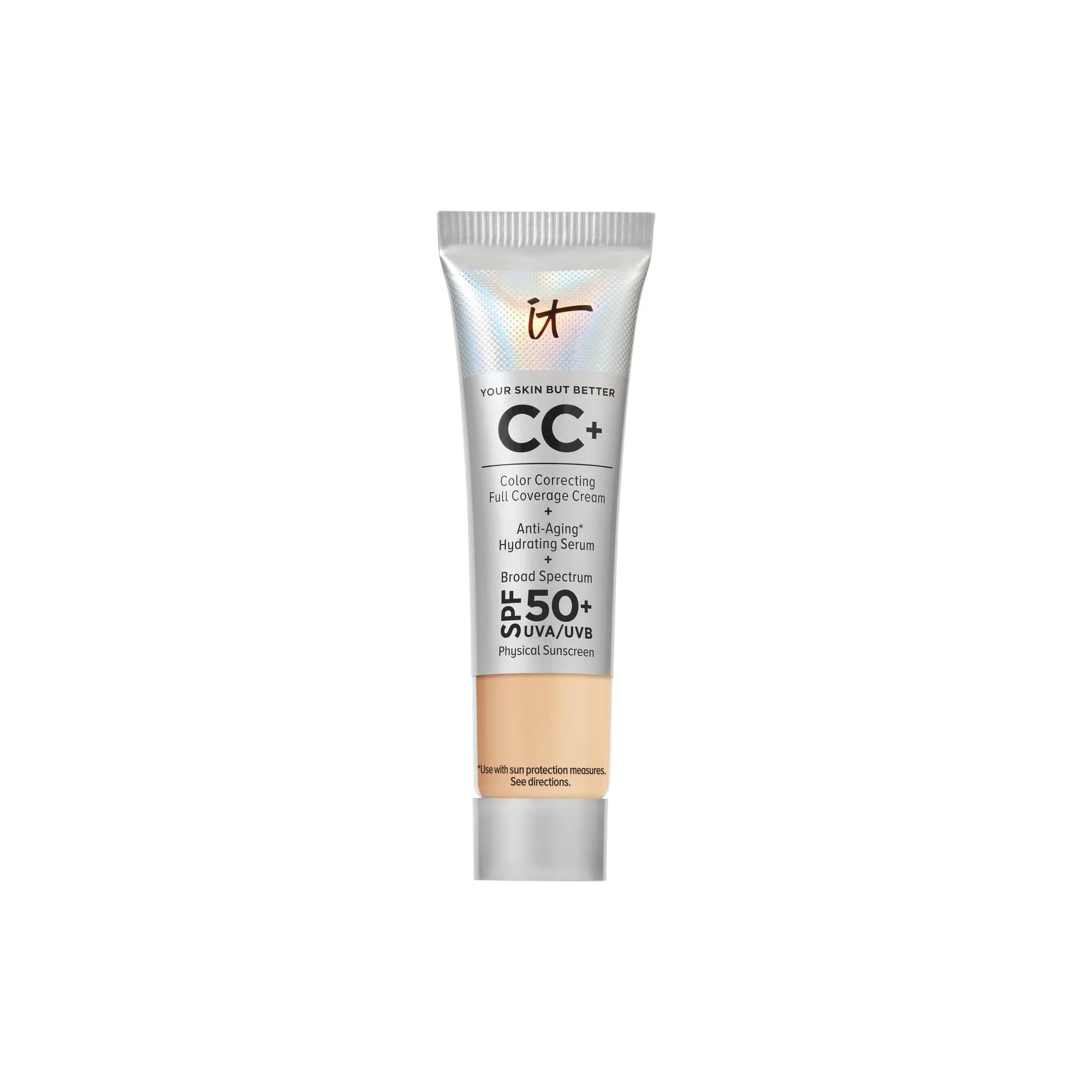 IT Cosmetics Your Skin But Better CC+ Cream SPF 50+ Medium 12ml (0.4 fl oz) | Hydrating Anti-Aging Serum & Sunscreen - main product image