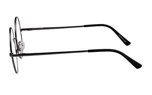 Agstum Retro Round Metal Non-Prescription Eyeglasses Frame with Clear Lens | Vintage Style for Fashion & Costume (70-120 chars) thumbnail 4