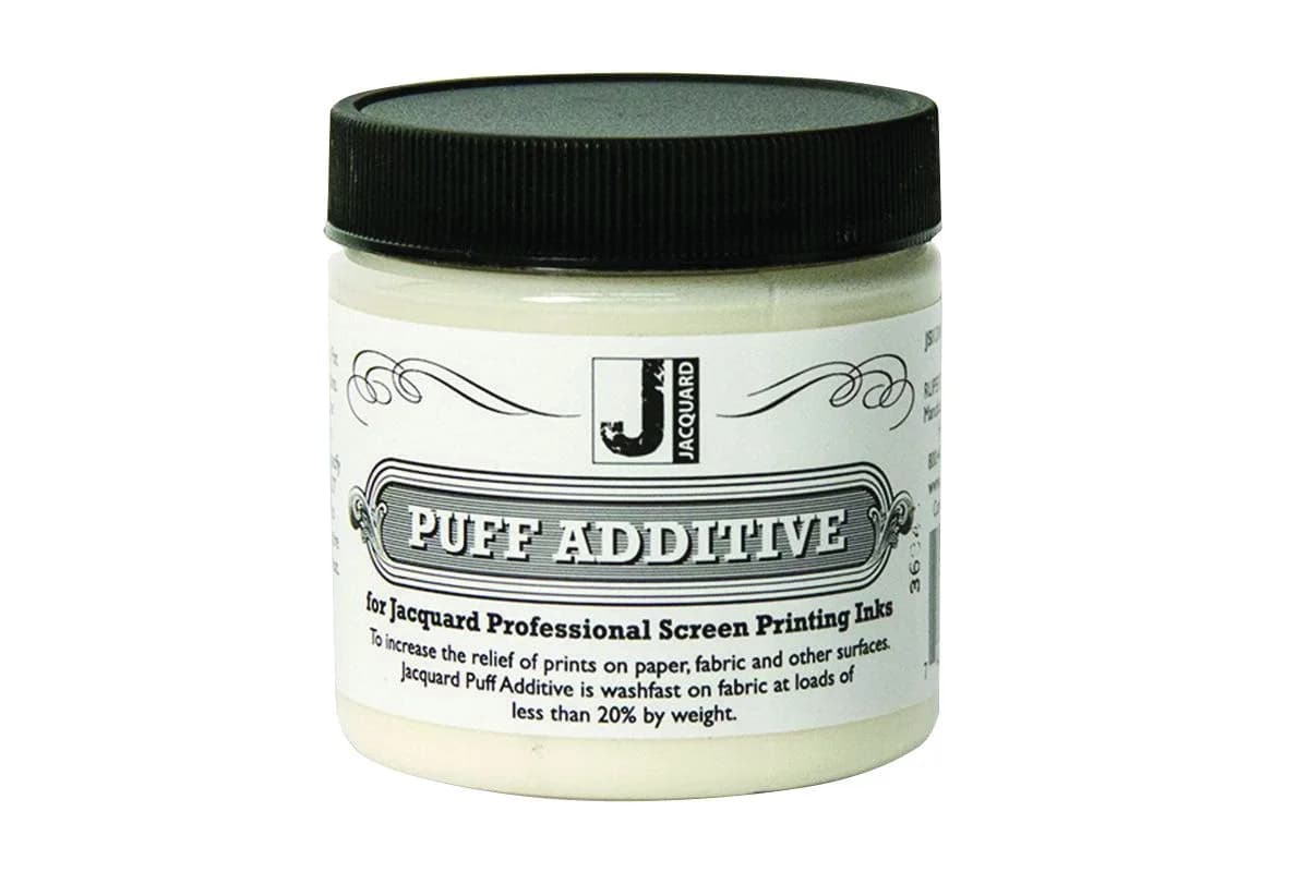 Jacquard Puff Additive Screen Printing Ink 4 fl oz | Raised Relief, Washfast, Heat Expandable
