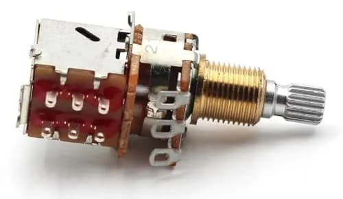 The Art Of Tone 250k Push Pull Potentiometer Short Split Shaft Audio Taper Guitar thumbnail 4