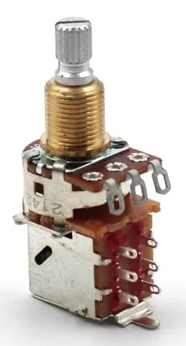 The Art Of Tone 250k Push Pull Potentiometer Short Split Shaft Audio Taper Guitar thumbnail 5