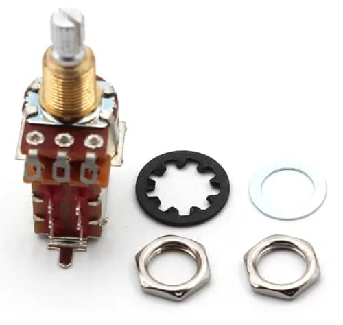 The Art Of Tone 250k Push Pull Potentiometer Short Split Shaft Audio Taper Guitar thumbnail 6