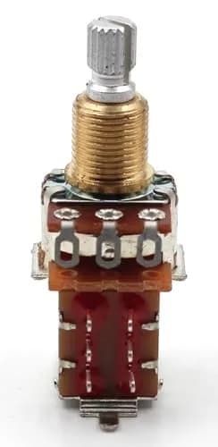 The Art Of Tone 250k Push Pull Potentiometer Short Split Shaft Audio Taper Guitar thumbnail 2