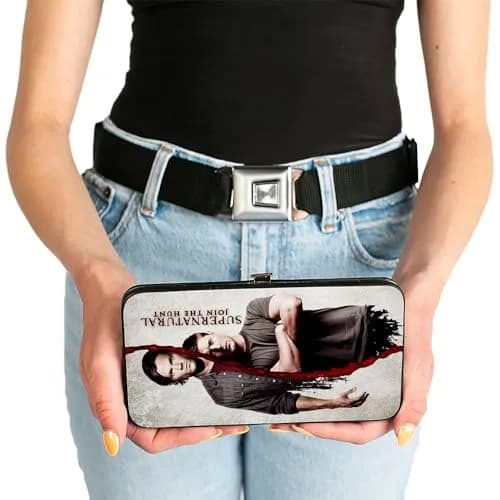 Buckle-Down Women's Buckle-Down Hinge Wallet - Supernatural 7 x 4 Inches | Vegan Leather & Stainless Steel thumbnail 3