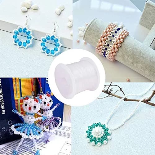 PH PandaHall 0.5mm Clear Nylon Beading Thread | Invisible Jewelry String for Beading & Crafts thumbnail 8