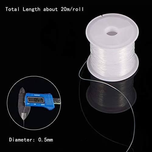 PH PandaHall 0.5mm Clear Nylon Beading Thread | Invisible Jewelry String for Beading & Crafts thumbnail 2