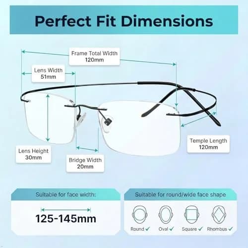 Eyekepper 0.0x Reading Eyeglasses for Men, Oversized Glasses Women, Black | Ultra-Clear Magnified Lenses for Daily Use thumbnail 3
