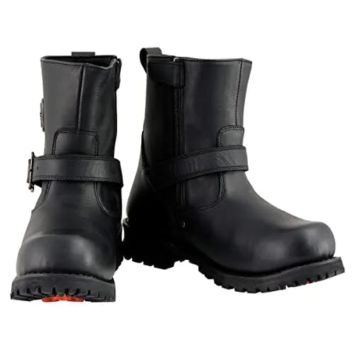 Milwaukee Leather Men's Black Leather 6-inch Classic Engineer Motorcycle Boots | Waterproof & Durable for Riders & Daily Wear thumbnail 2