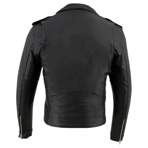 Milwaukee Leather Men's The Legend Classic Brando Black Premium Leather Motorcycle Jacket - 4X-Large | Durable Cowhide, All-Season Comfort thumbnail 5