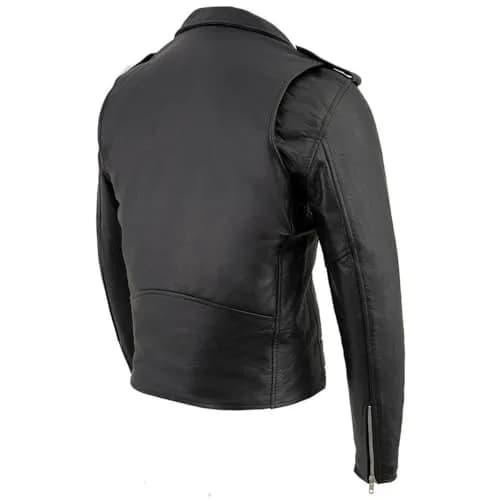 Milwaukee Leather Men's The Legend Classic Brando Black Premium Leather Motorcycle Jacket - 4X-Large | Durable Cowhide, All-Season Comfort thumbnail 8