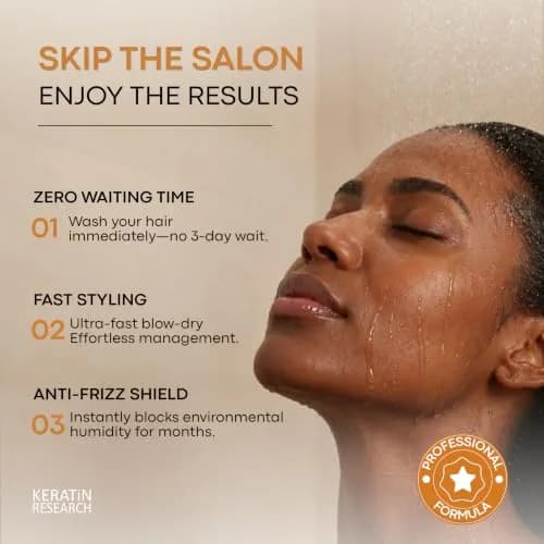 Keratin Research Gold 240ml Hair Care Agent | Hair Straightening & Frizz Control for All Hair Types thumbnail 5