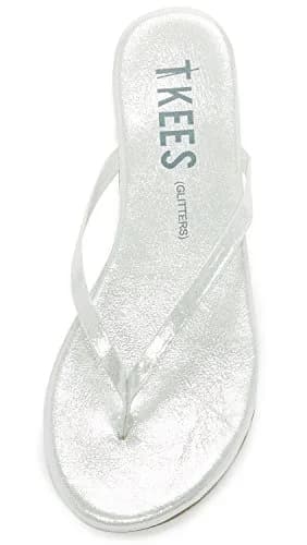 TKEES Glitters Flip Flop Gleam 8 M US | Handcrafted Brazilian Leather Comfort thumbnail 6