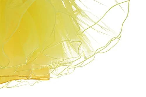 DRESSTELLS Women's Vintage Rockabilly Petticoat Tutu Yellow Small/Medium | 1950s Style Fluffy Underskirt thumbnail 7