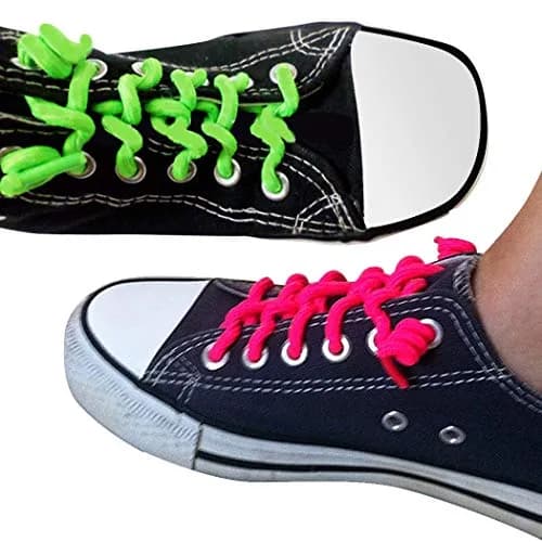 FOOTMATTERS No Tie Shoe Laces for Kids and Adults | Elastic Curly Shoelaces for Sneakers | Black | 1 Pair thumbnail 4