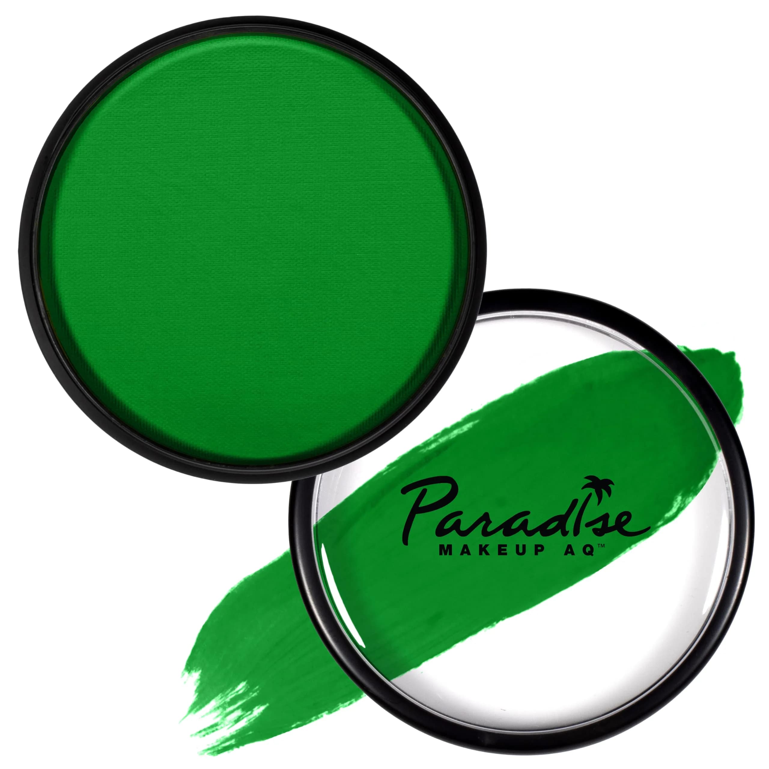 Mehron Makeup Paradise AQ - DARK BLUE | Water-Activated Face & Body Paint, 1.16 oz, Vibrant & Long-Lasting — Amazon Green / 1.16 Ounce