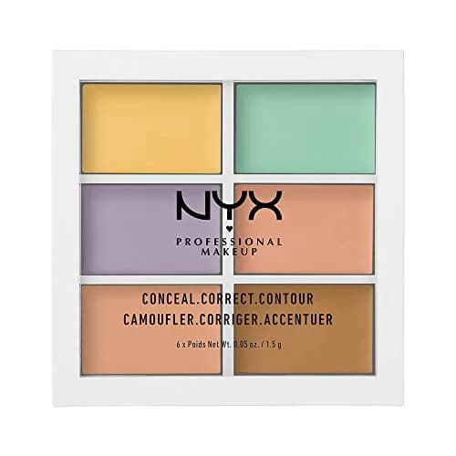 NYX PROFESSIONAL MAKEUP Conceal Correct Contour Palette - Light | 6 Shades for All Skin Tones — 04 COLOR CORRECTING