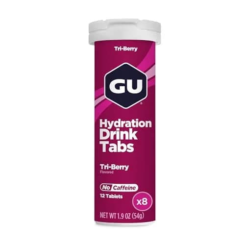 GU Energy Hydration Electrolyte Drink Tablets, 8-Count (96 Servings), Tri-Berry | Electrolyte-rich hydration for active lifestyles thumbnail 1