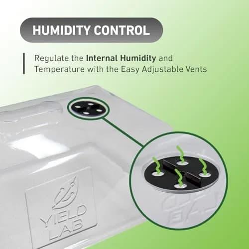 Yield Lab 7 Inch Clone Dome | Humidity Vented Propagation Dome for Plants thumbnail 4