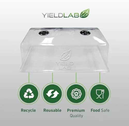 Yield Lab 7 Inch Clone Dome | Humidity Vented Propagation Dome for Plants thumbnail 6