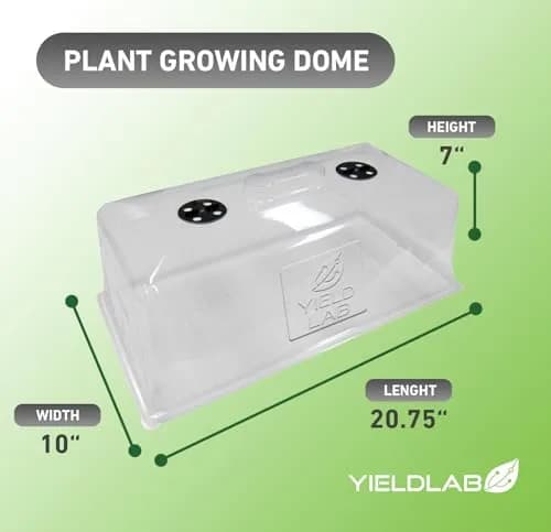 Yield Lab 7 Inch Clone Dome | Humidity Vented Propagation Dome for Plants thumbnail 7