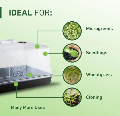 Yield Lab 7 Inch Clone Dome | Humidity Vented Propagation Dome for Plants thumbnail 3