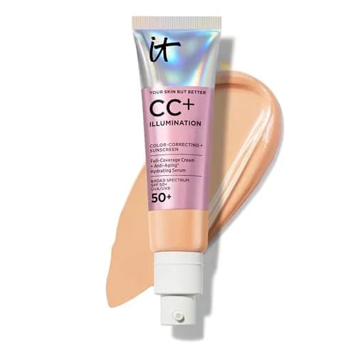 IT Cosmetics CC+ Cream Illumination SPF 50+ Medium 32ml (1.08 fl oz) | Hydrating Serum & Sunscreen thumbnail 1