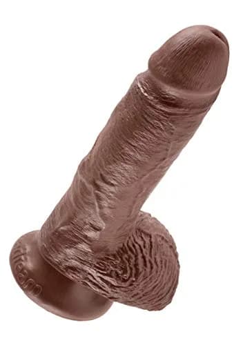 Pipedream King Cock with Balls, Brown, 17.78 cm (7 Inch) | Realistic Design thumbnail 3