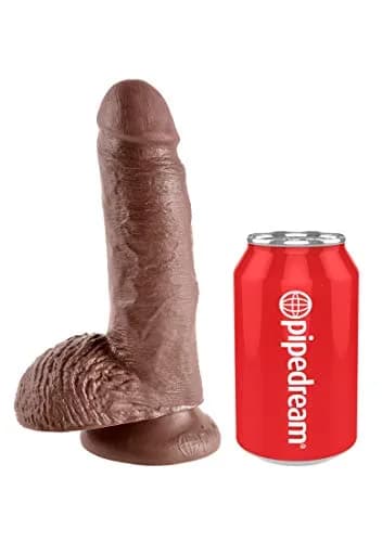 Pipedream King Cock with Balls, Brown, 17.78 cm (7 Inch) | Realistic Design thumbnail 4