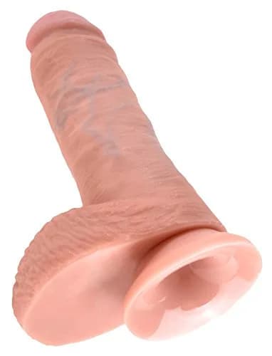 Pipedream King Cock with Balls, Flesh, 20.32 cm (8 Inch) | Realistic Experience thumbnail 4