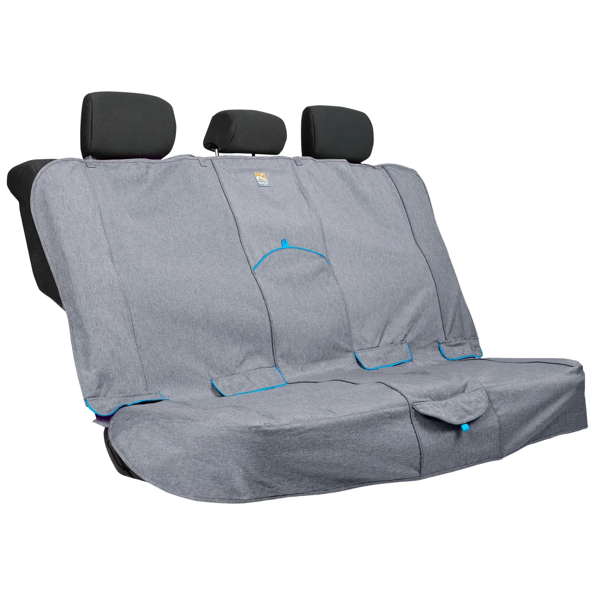 Kurgo Coast to Coast Hammock, Heather Grey, 55" Wide | Waterproof Car Seat Cover for Dogs — Bench Seat Cover