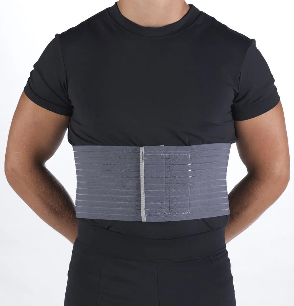 OTC Rib Belt for Men, 6-inch Elastic Chest Compression Large | Adjustable Support for Rib Fractures - main product image