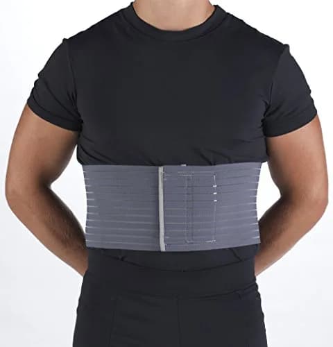 OTC Rib Belt for Men, 6-inch Elastic Chest Compression Large | Adjustable Support for Rib Fractures thumbnail 1