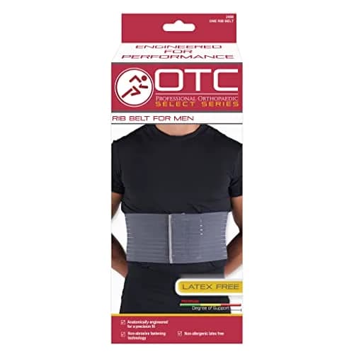 OTC Rib Belt for Men, 6-inch Elastic Chest Compression Large | Adjustable Support for Rib Fractures thumbnail 6
